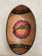Load image into Gallery viewer, Medium Rosewood oval bowl (Elephant couple)