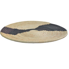 Load image into Gallery viewer, Rare Hand-woven African Flat Basket/Wall art -56CM- Black White