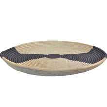 Load image into Gallery viewer, Rare Hand-woven African Flat Basket/Wall art -50CM- Black White