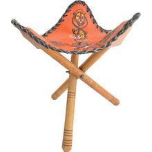 Load image into Gallery viewer, Folding Stool (Big five, Orange background)