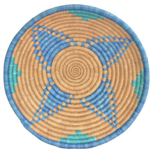 Load image into Gallery viewer, Hand-woven African Basket/Wall art -30CM- Blue Brown