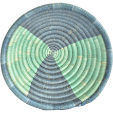 Load image into Gallery viewer, Hand-woven African Basket/Wall art -MEDIUM-BlueGreen