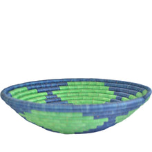 Load image into Gallery viewer, Hand-woven African Basket/Wall art -30CM- Blue Green