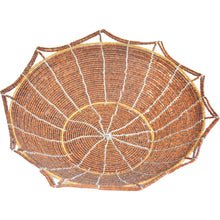 Load image into Gallery viewer, Maasai Bead basket, Large (Dark brown and Gold)