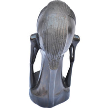 Load image into Gallery viewer, VERY Rare Ebony wood Maasai head carving-Fairtrade-Kenya