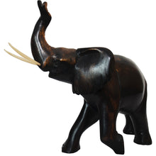 Load image into Gallery viewer, African Elephant Carving (Trunk Up)
