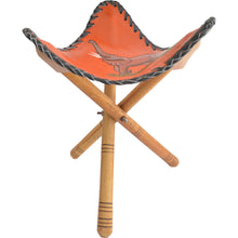 Load image into Gallery viewer, Camping Stool (Elephant, Orange background)
