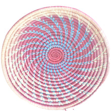 Load image into Gallery viewer, Hand-woven African Basket/Wall art -LARGE-Beige Maroon