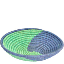 Load image into Gallery viewer, Hand-woven African Basket/Wall art -LARGE-Green Blue
