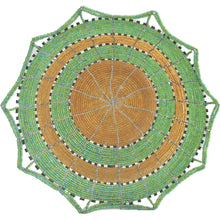 Load image into Gallery viewer, Maasai Bead basket, Large (Green, Gold, Black and White)