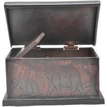 Load image into Gallery viewer, Ebony wood Jewellery box (Elephant)