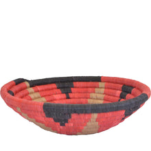 Load image into Gallery viewer, Hand-woven African Basket/Wall art -MEDIUM-Pink Black