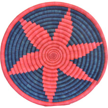 Load image into Gallery viewer, Hand-woven African Basket/Wall art -LARGE-Red Blue