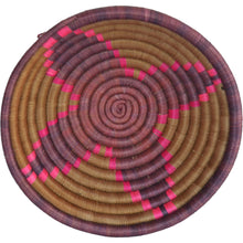 Load image into Gallery viewer, Hand-woven African Basket/Wall art -MEDIUM-Purple Pink