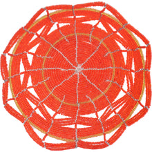 Load image into Gallery viewer, Maasai Bead basket, Medium (Red and Gold)