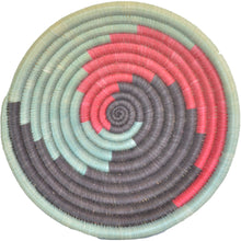Load image into Gallery viewer, Hand-woven African Basket/Wall art -MEDIUM-Red Aqua