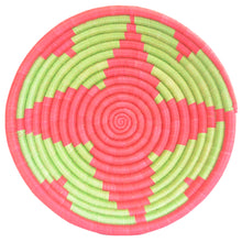 Load image into Gallery viewer, Hand-woven African Basket/Wall art -30CM- Red Green
