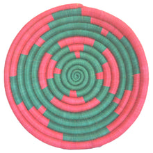 Load image into Gallery viewer, Hand-woven African Basket/Wall art -MEDIUM- RedGreen