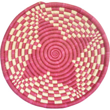 Load image into Gallery viewer, Hand-woven African Basket/Wall art -LARGE-Red White