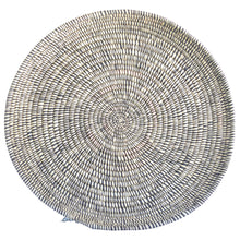 Load image into Gallery viewer, Super Rare Hand-woven African Flat Basket/Wall art -52CM- BW Stripe