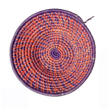Load image into Gallery viewer, Hand-woven African Basket/Wall art-30CM-Red Grape curve line