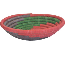 Load image into Gallery viewer, Hand-woven African Basket/Wall art -MEDIUM- SpiralRed