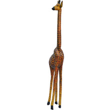 Load image into Gallery viewer, Hand carved XLarge Giraffe Statue-Hard Wood-Fairtrade-Kenya