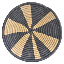 Load image into Gallery viewer, Hand-woven African Basket/Wall art -30CM- BlackBeige