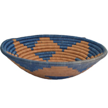 Load image into Gallery viewer, Hand-woven African Basket/Wall art -30CM- Blue Brown