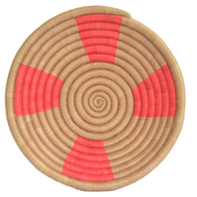 Load image into Gallery viewer, Woven African Basket/Wall art -MEDIUM- Red Brown