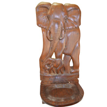 Load image into Gallery viewer, Wooden Hand curved African Chair, Star gazing chair- Elephant curving- Large Size