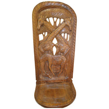 Load image into Gallery viewer, Wooden Hand curved African Chair, Star gazing chair- Giraffe curving- Large Size
