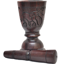 Load image into Gallery viewer, Ebony wood  Mortar and pestle