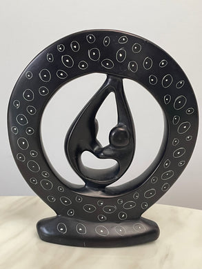 Circle of Love abstract soapstone sculpture