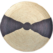 Load image into Gallery viewer, Rare Hand-woven African Flat Basket/Wall art -50CM- Black White