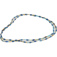 Load image into Gallery viewer, Handmade paper bead necklace (Blue)