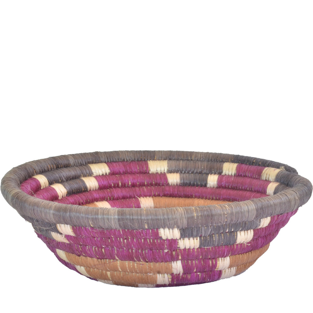 Hand-woven African Basket/Wall art -MEDIUM-Black Brown
