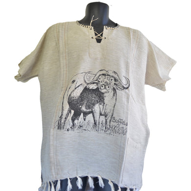 Handmade cotton shirt (Buffalo, Thin lines )