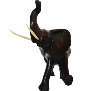 African Elephant Carving (Trunk Up)
