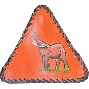 Camping Stool (Elephant, Orange background)