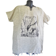 Load image into Gallery viewer, Handmade cotton shirt (Elephant)