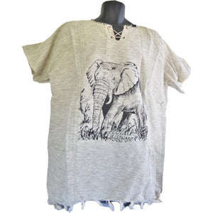 Handmade cotton shirt (Elephant)