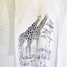 Load image into Gallery viewer, Handmade cotton shirt (Giraffe with Grey lines)
