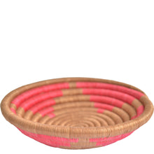 Load image into Gallery viewer, Hand-woven Fairtrade Basket/Wall art-MEDIUM-Gold star Pink