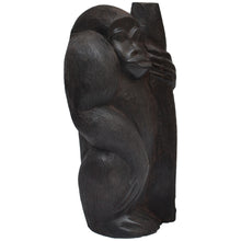 Load image into Gallery viewer, Gorilla carving (Ebony wood)