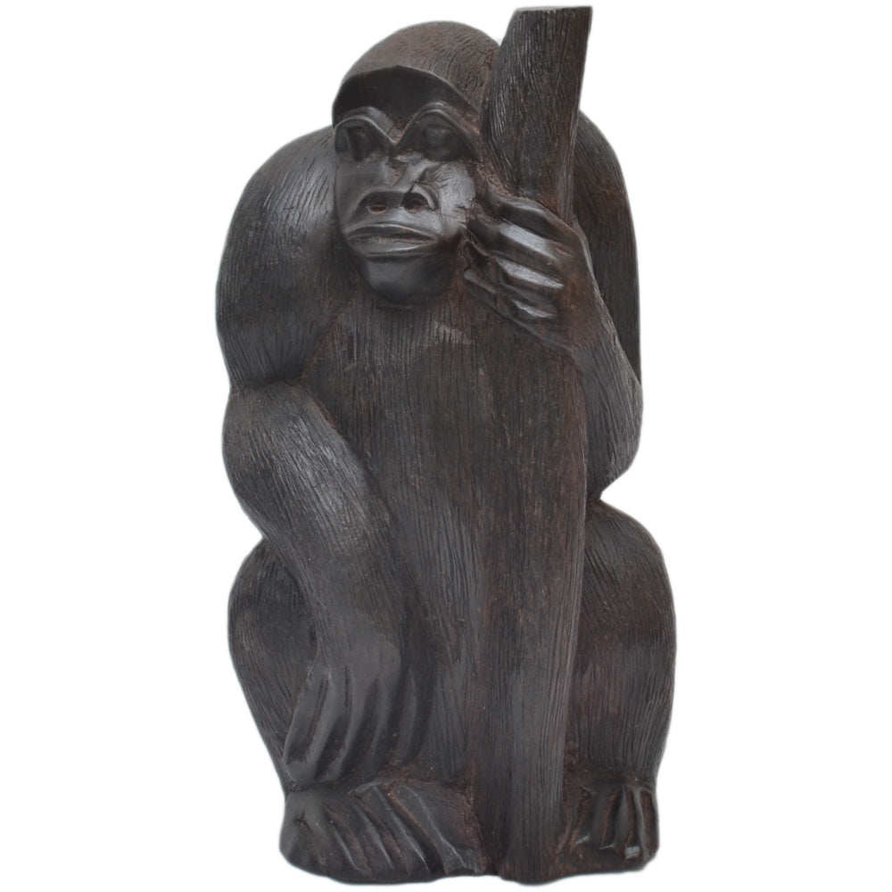 Hand Carved Petrified Wood high quality Gorilla