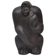 Load image into Gallery viewer, Gorilla carving (male, Ebony wood)