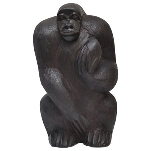 Gorilla carving (male, Ebony wood)