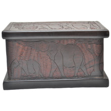 Load image into Gallery viewer, Ebony wood Jewellery box (Elephant)