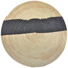 Load image into Gallery viewer, Rare Hand-woven African Flat Basket/Wall art -56CM- Black White